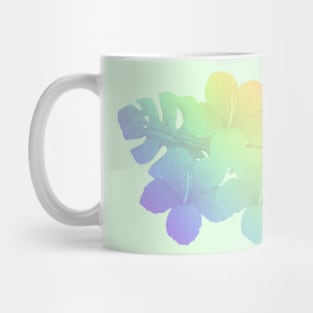 Tropical Rainbow Hibiscus Flower Mug